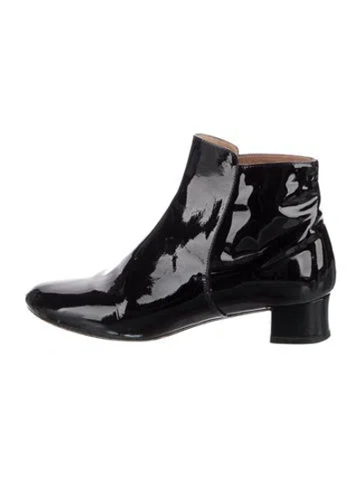 Pre-owned Robert Clergerie Patent Leather Boots In Black