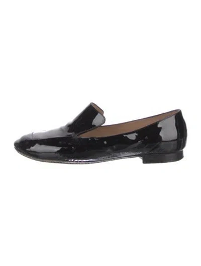 Pre-owned Robert Clergerie Patent Leather Loafers In Black
