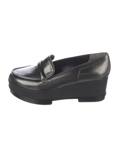 Pre-owned Robert Clergerie Patent Leather Loafers In Black