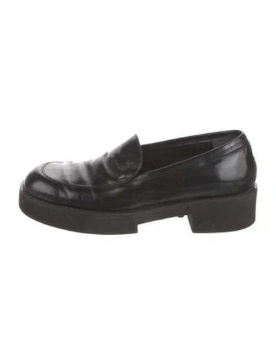 Pre-owned Robert Clergerie Patent Leather Loafers In Brown