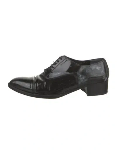 Pre-owned Robert Clergerie Patent Leather Oxfords In Multi