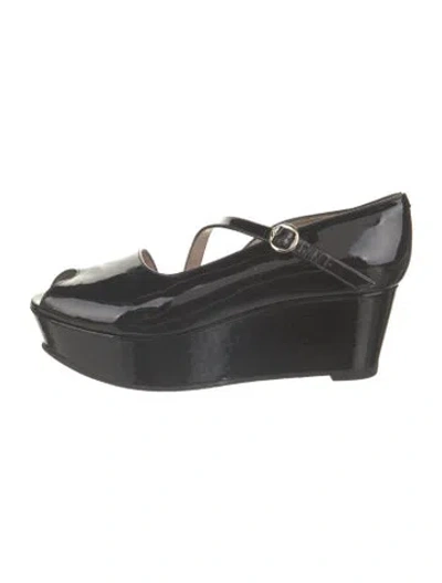 Pre-owned Robert Clergerie Patent Leather Pumps In Black