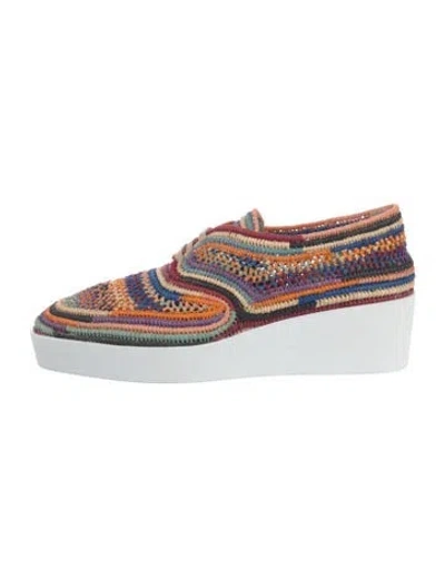 Pre-owned Robert Clergerie Patterned Oxfords In Multicolor