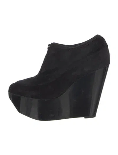 Pre-owned Robert Clergerie Ponyhair Mules In Black