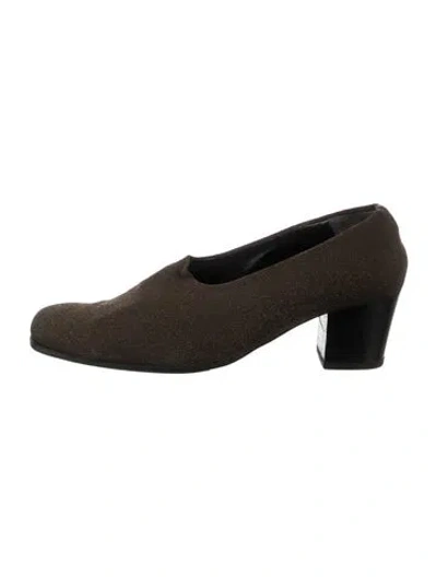 Pre-owned Robert Clergerie Pumps In Green