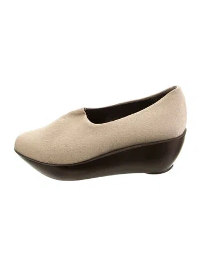 Pre-owned Robert Clergerie Pumps In Neutral