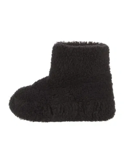 Pre-owned Robert Clergerie Shearling Boots In Black