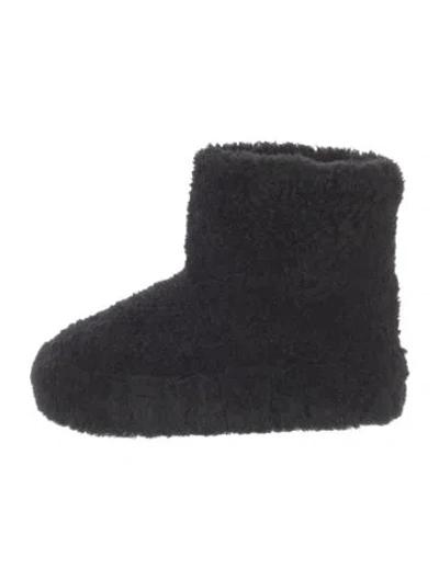 Pre-owned Robert Clergerie Shearling Boots In Black