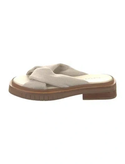 Pre-owned Robert Clergerie Slides In Neutral