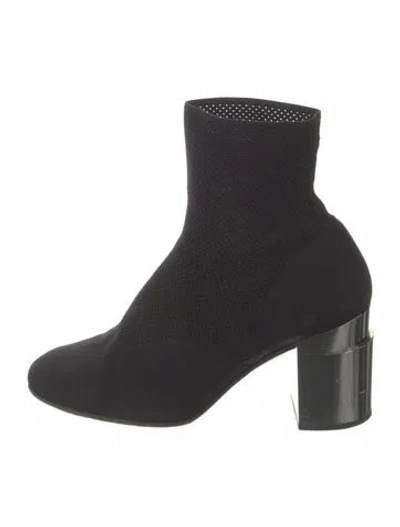 Pre-owned Robert Clergerie Sock Boots In Black
