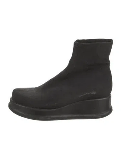 Pre-owned Robert Clergerie Sock Boots In Black