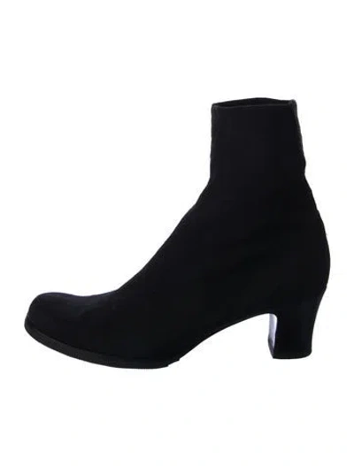Pre-owned Robert Clergerie Sock Boots In Black