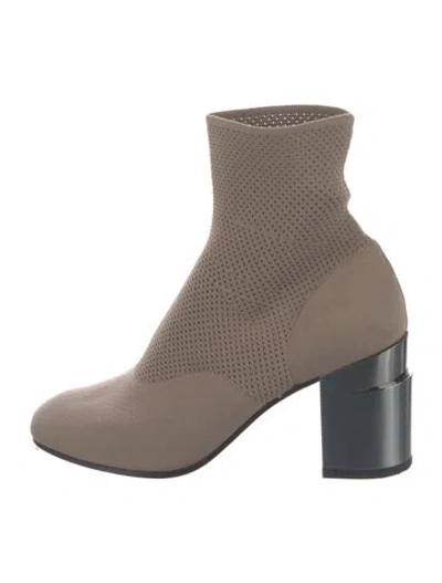 Pre-owned Robert Clergerie Sock Boots In Grey