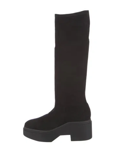 Pre-owned Robert Clergerie Suede Boots In Black