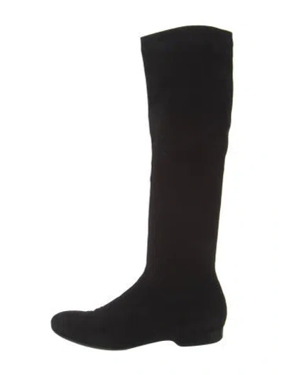 Pre-owned Robert Clergerie Suede Boots In Black