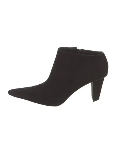 Pre-owned Robert Clergerie Suede Boots In Black