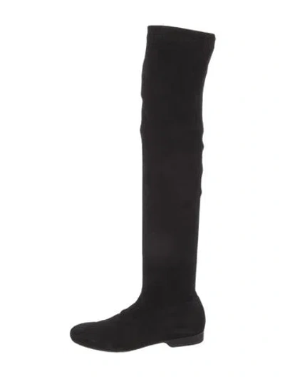 Pre-owned Robert Clergerie Suede Boots In Black