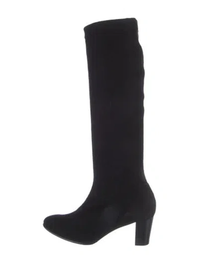 Pre-owned Robert Clergerie Suede Boots In Black