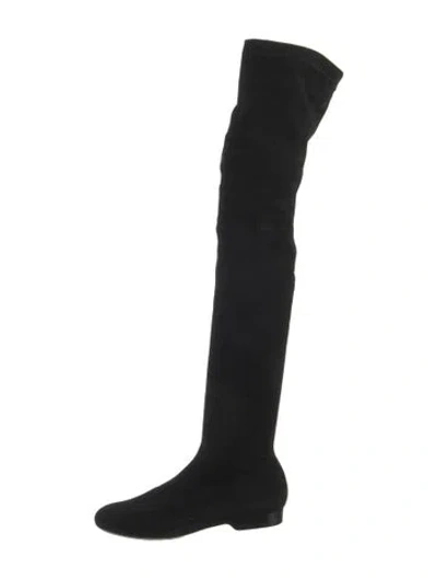Pre-owned Robert Clergerie Suede Boots In Black