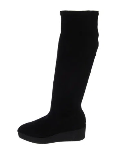 Pre-owned Robert Clergerie Suede Boots In Black
