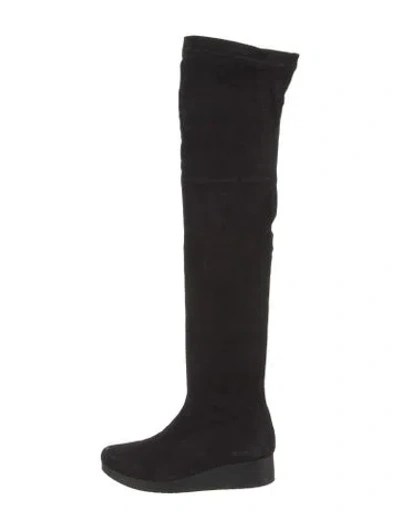 Pre-owned Robert Clergerie Suede Boots In Black