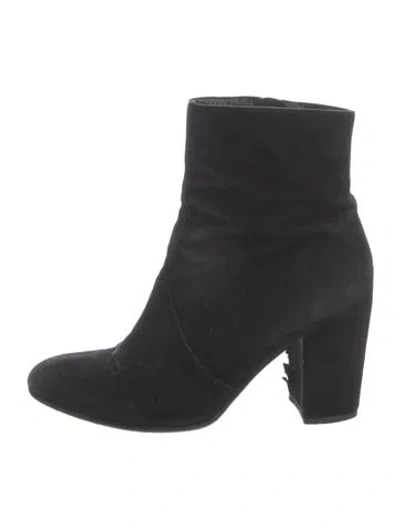 Pre-owned Robert Clergerie Suede Boots In Black