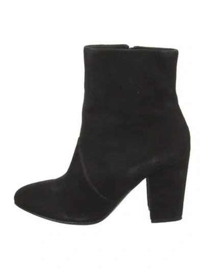 Pre-owned Robert Clergerie Suede Boots In Black