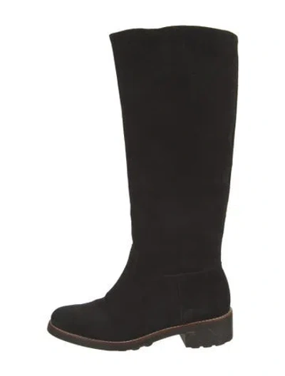 Pre-owned Robert Clergerie Suede Boots In Black