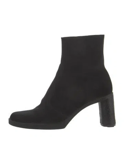 Pre-owned Robert Clergerie Suede Boots In Black