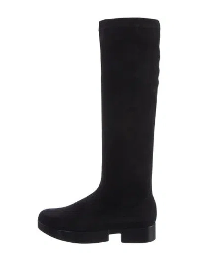 Pre-owned Robert Clergerie Suede Boots In Black