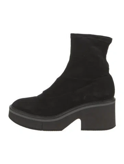 Pre-owned Robert Clergerie Suede Boots In Black