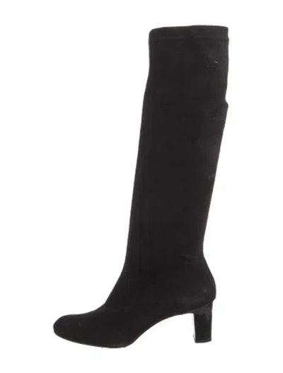 Pre-owned Robert Clergerie Suede Boots In Black