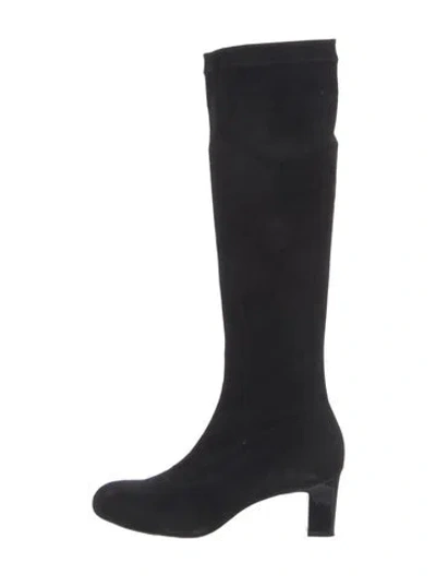 Pre-owned Robert Clergerie Suede Boots In Black