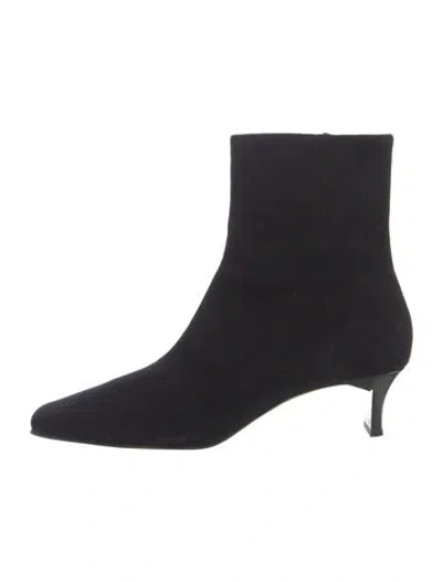 Pre-owned Robert Clergerie Suede Boots In Black