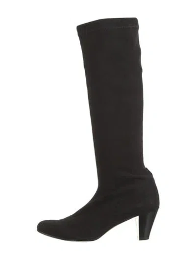 Pre-owned Robert Clergerie Suede Boots In Black