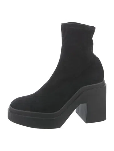 Pre-owned Robert Clergerie Suede Boots In Black