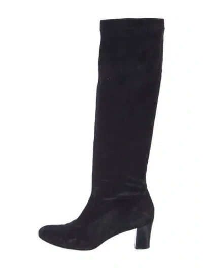 Pre-owned Robert Clergerie Suede Boots In Blue