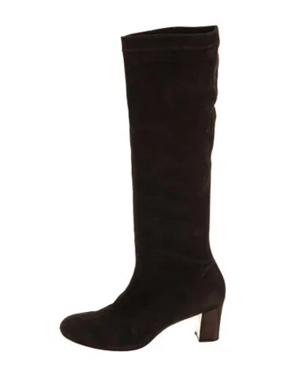 Pre-owned Robert Clergerie Suede Boots In Brown