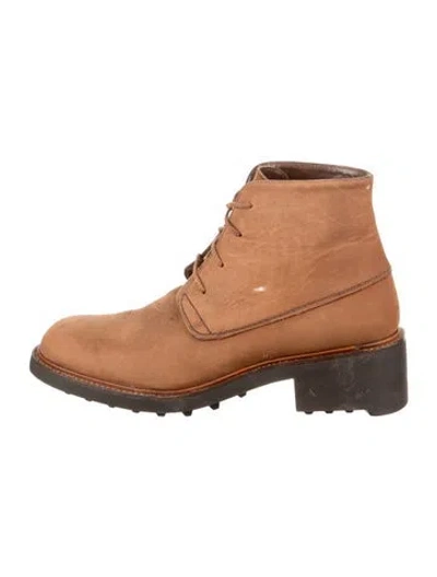 Pre-owned Robert Clergerie Suede Boots In Brown