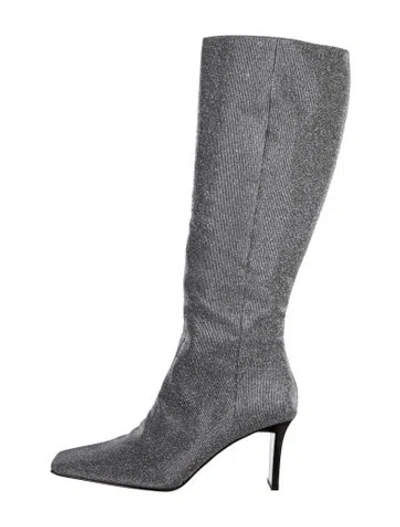 Pre-owned Robert Clergerie Suede Boots In Grey/silver