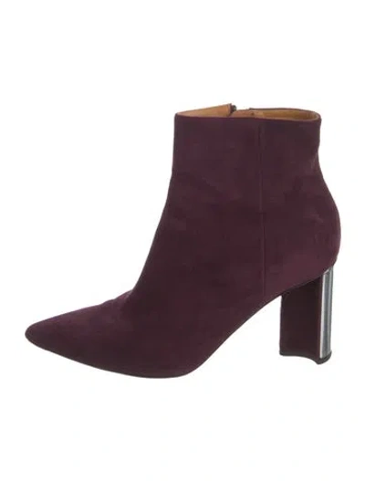 Pre-owned Robert Clergerie Suede Boots In Purple