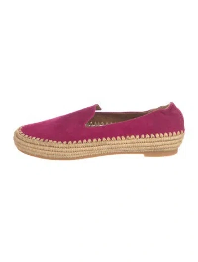 Pre-owned Robert Clergerie Suede Espadrilles In Pink