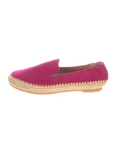Pre-owned Robert Clergerie Suede Espadrilles In Pink