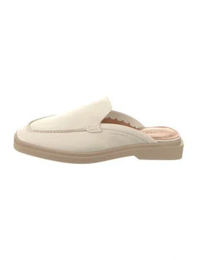 Pre-owned Robert Clergerie Suede Mules In Neutrals
