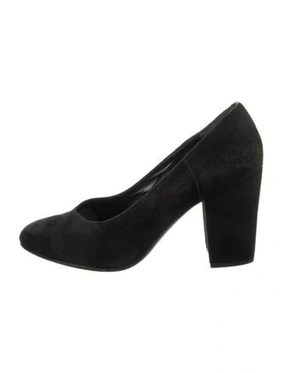 Pre-owned Robert Clergerie Suede Pumps In Black