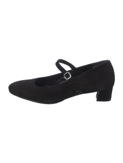 Pre-owned Robert Clergerie Suede Pumps In Black