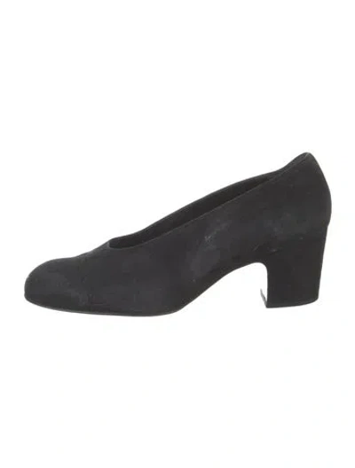 Pre-owned Robert Clergerie Suede Pumps In Black