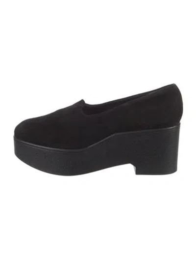 Pre-owned Robert Clergerie Suede Pumps In Black