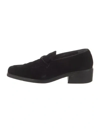 Pre-owned Robert Clergerie Suede Pumps In Black