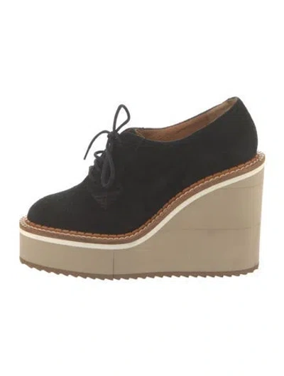Pre-owned Robert Clergerie Suede Pumps In Black